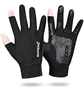 ELUTENG Cycling Gloves Ice Silk Bike Gloves 2 Fingerless Sport Gloves Breathable Mountain Bike Gl...