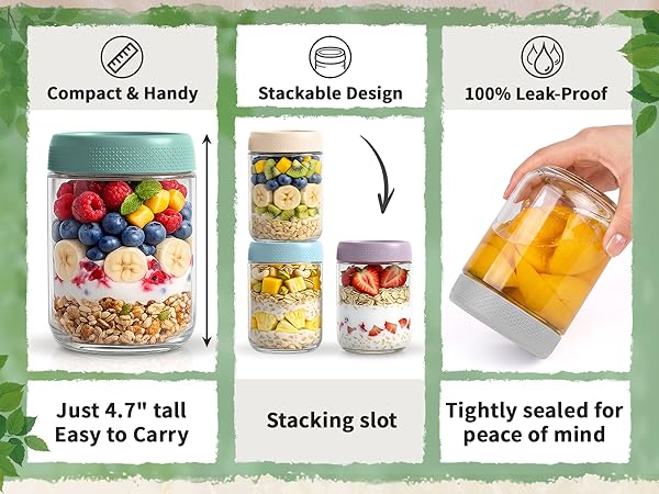 overnight oats containers