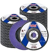 Sali 20 Pack Ceramic Flap Disc 60 Grit 4.5" x 7/8 Inch Sanding Disc Bevel Type #29 Premium and In...