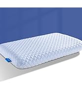 SofGlowly Ultra Thin Flat Pillows for Sleeping, Cooling Gel Infused Memory Foam Pillow 2.75 inch ...