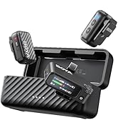 BOYA BOYAMIC 2 Wireless Microphones for iPhone 15-16/Android/PC/Camera,AI Noise Cancellation,32-b...