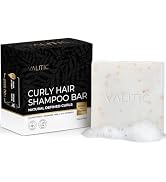 VALITIC Curly Hair Shampoo Bar - Sustainable Solid Shampoo for Hair Strengthening, Made with Rice...
