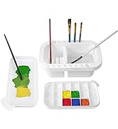 MyLifeUNIT Paint Brush Cleaner, Paint Brush Holder and Organizers with Palette for Acrylic, Water...