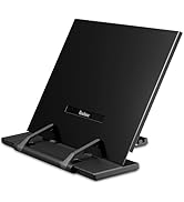 Readaeer Metal Book Stand for Desk Portable Document Holder for Cook Book, Music Book, iPad, Lapt...
