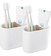 Toothbrush Holders Bamboo Electric Toothbrush Holder Bathroom Storage Organizer Countertop for To...