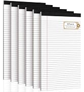 Legal Pads 8.5 x 14 Note Pads, 6 Pack Writing Pads Wide Ruled Notepads, Micro Perforated Notepad,...