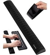 i-Rocks Memory Foam Keyboard Wrist Rest - Pain-Reducing Wrist Rest for Computer Keyboard - Non-Sl...