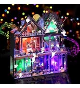 Halloween Cards with Music and Lights, Happy Halloween Card House with Skeleton, Pumpkin, Card fo...