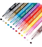 ZEYAR Acrylic Paint Pens, Extra Fine Point, AP Certified, 12 Colors, Water Based, Permanent & Wat...