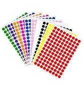 Ouzoustate 2340 PCS Colored Dot Stickers 1/2