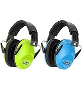 Dr.meter Noise Cancelling Headphones For Kids 2PACK, 27.4SNR Toddler Ear Protection Ear Muffs for...