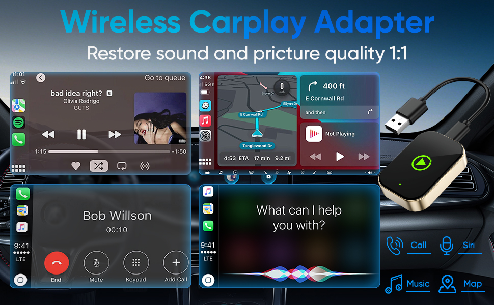 Wireless Carplay Adapter for Apple iPhone