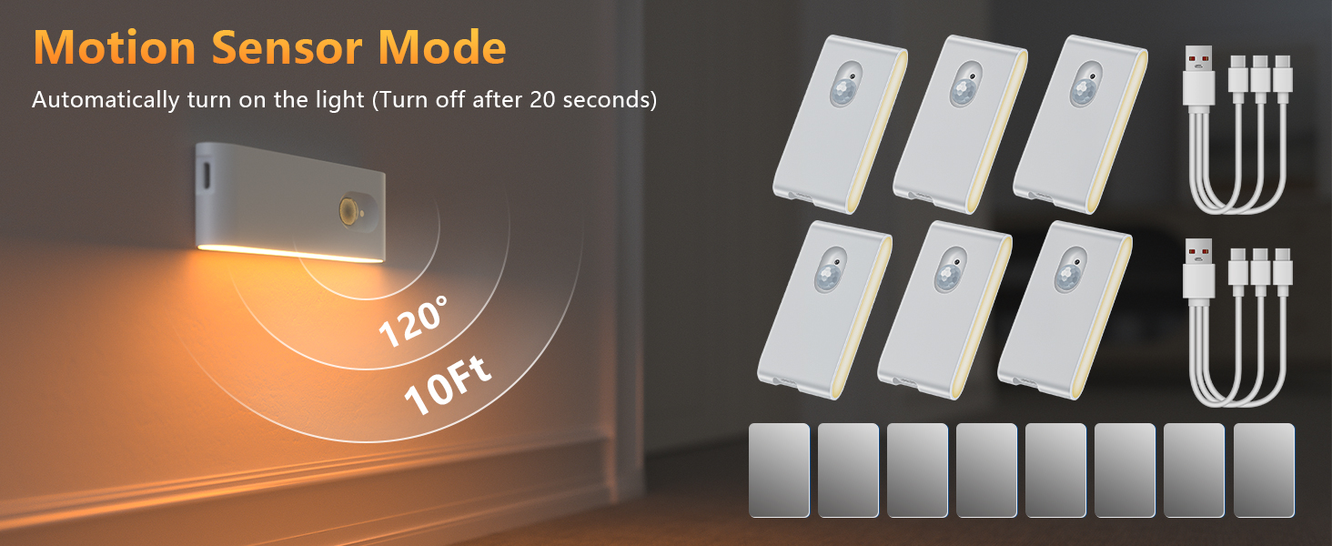 RGB Motion Sensor Night Light