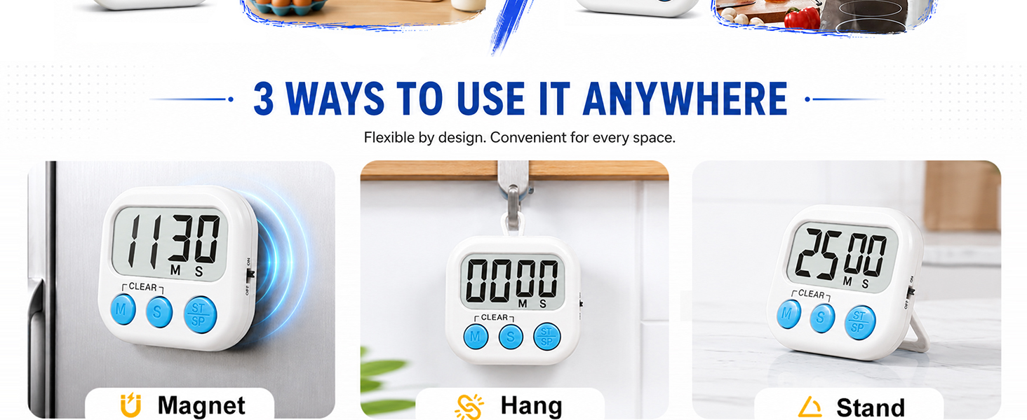Digital Kitchen Timers for cooking