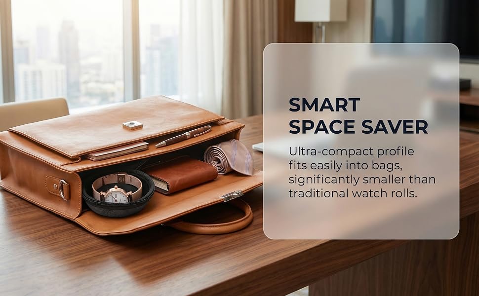 Travel Watch Cases, EVA Single Watch Storage Box Watch Roll Organizer