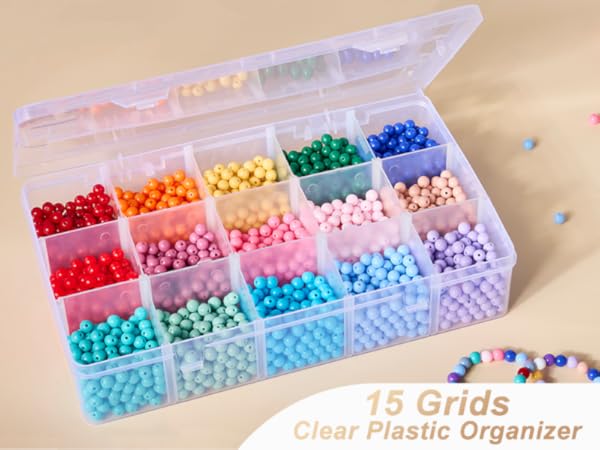 15 grid plastic organizer