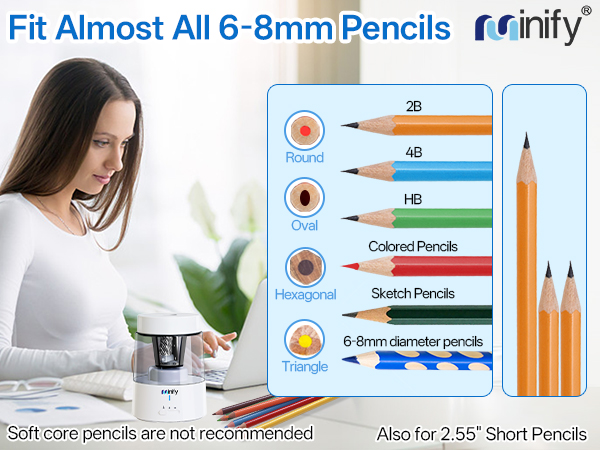 Fit Almost All 6-8mm Pencils