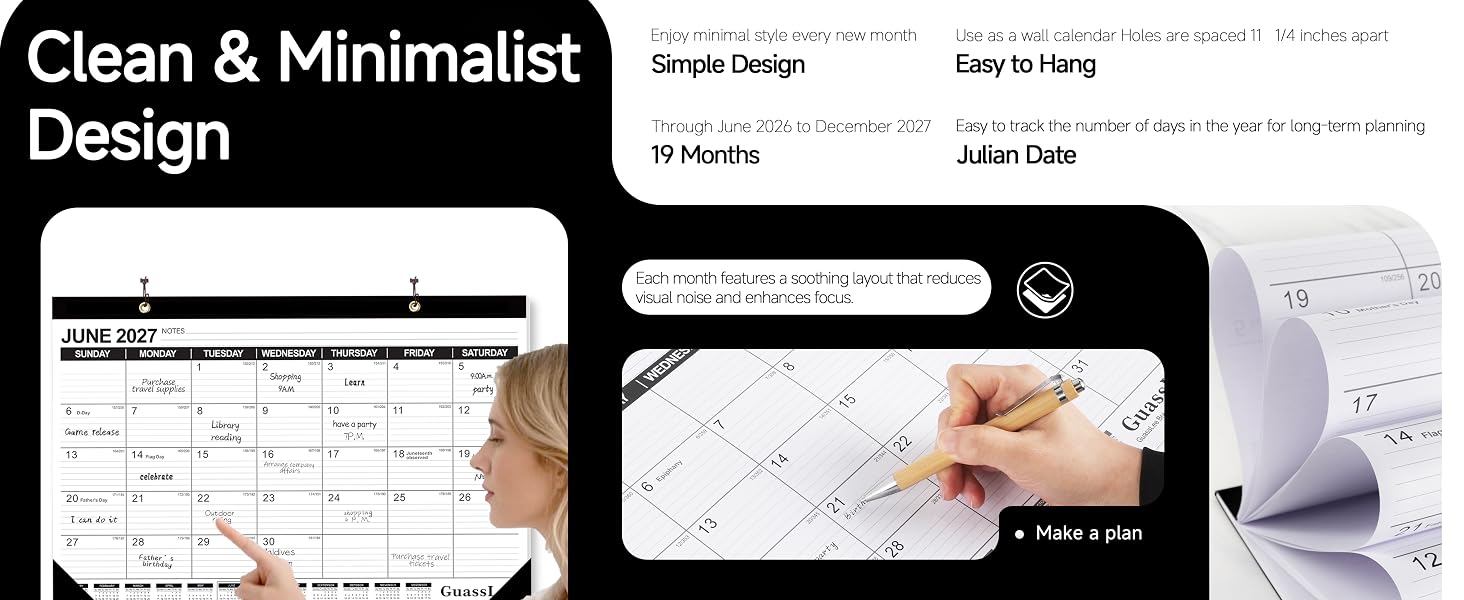 desk calendar 2026-2027