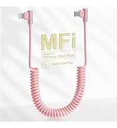 pink coiled iphone charger