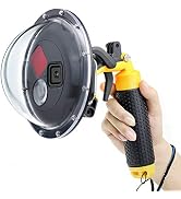GEPULY Dome Port for GoPro Hero 8 Black, Dome Port Lens with Waterproof Housing Case, Trigger, Fl...