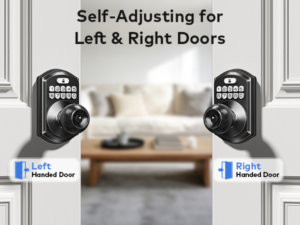 Self-adjusting for both left and right doors—no manual adjustment needed, just install and use.