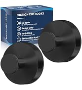 MOTAIPEAK Suction Cup Hooks for Shower,2Pcs Shower Hooks for Inside Shower,No Drill Towel Hooks f...