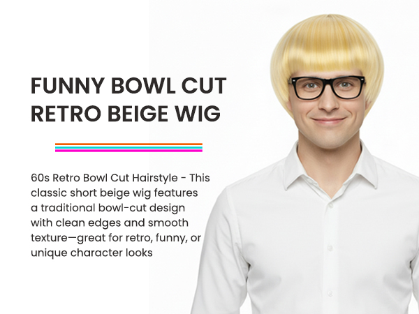 Light Yellow Bob Wig