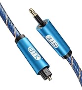EMK Toslink to Mini Toslink Digital Optical Audio Cables Nylon Braided S/PDIF Cable Fiber Optic ...