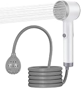 Portable Shower for Camping, Rechargeable Outdoor Shower Pump with Steady Stream, Battery Powered...