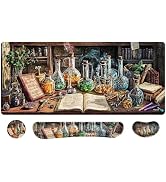 MOSISO Keyboard Mouse Pad Set, Large Deskpad&Wrist Rest Support for Mouse&Keyboar&Coaster, Ergono...