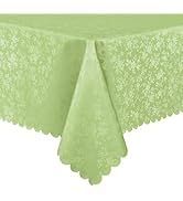 Smiry Rectangle Table Cloth, Waterproof Heavy Duty Vinyl Tablecloths, Wipeable Washable Table Cov...