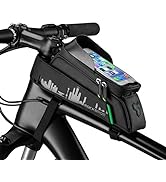 ROCKBROS Bike Phone Mount Bag Waterproof Bike Phone Front Frame Bag Cell Phone Holder Bag for Bic...
