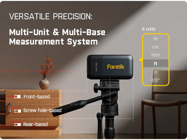 Fanttik A10 Pro 2-in-1 Digital Laser Tape Measure with HD IPS Color Display