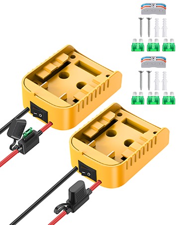 2 Packs Battery Adapter