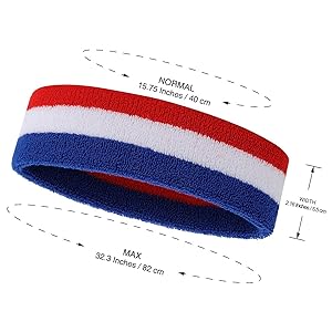 sweatband set size