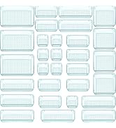 WOWBOX 25 PCS Plastic Drawer Organizer Set, 4 Sizes Desk Drawer Divider Organizers and Storage Bi...