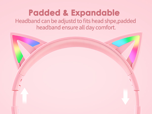 adjustable headband with padding