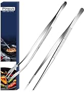Kitchen Tweezers, 12-Inch Stainless Steel Cooking Extra-Long Tongs Food for BBQ Grilling Roasting...