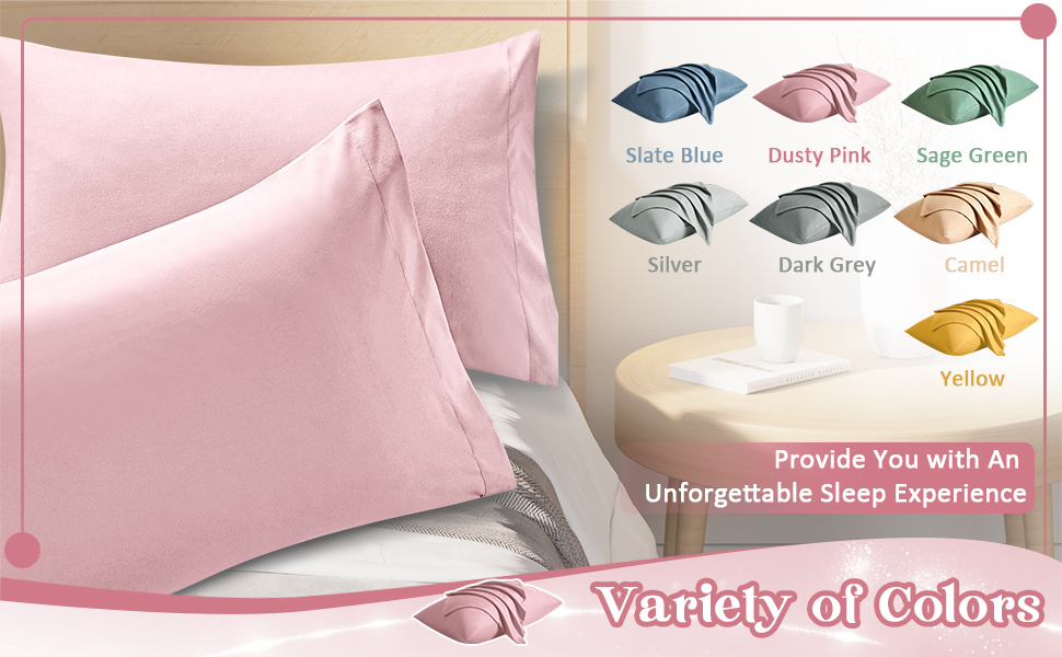 light pink pillow cases