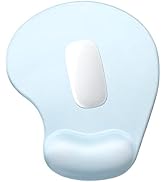 Hsurbtra Ergonomic Mouse Pad with Wrist Rest Support, Gel Mouse Pads with Non-Slip PU Base, Pain ...