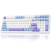 AULA F99 Wireless Mechanical Keyboard,Bluetooth 5.0/2.4GHz/USB-C Hot Swappable Custom Keyboard,Pr...