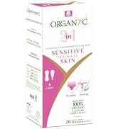 Organyc 100% Certified Organic Cotton 2 in 1 Panty Liners for Women Fits Thong or Regular Underwe...