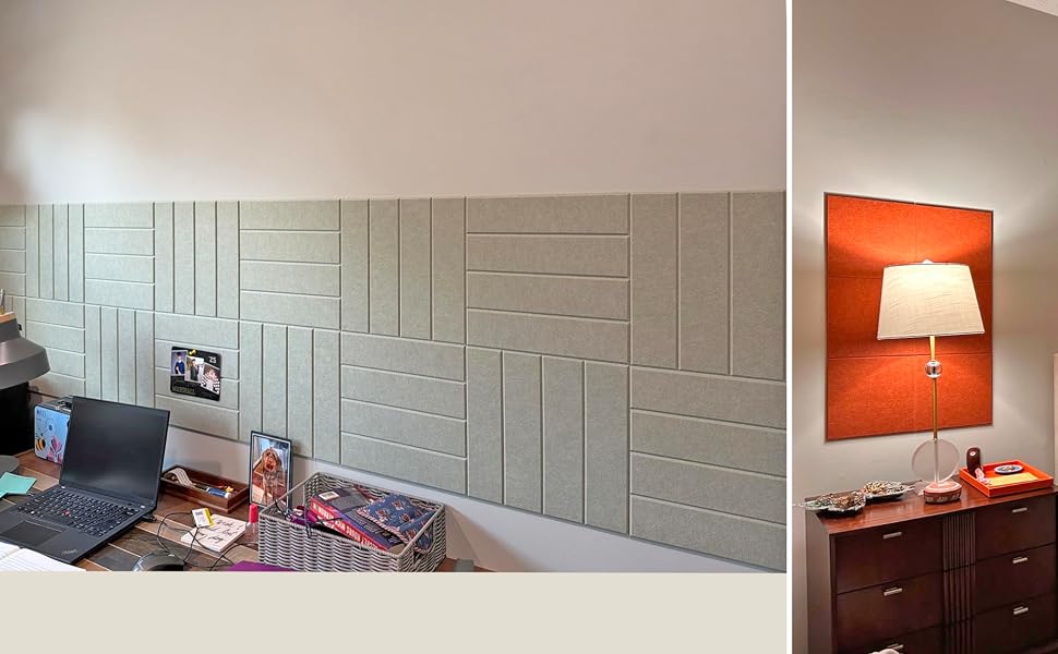 parallel felt wall tiles for office wall decor