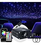 AKEPO Small Size 16W RGBW APP Twinkle Fiber Optic Lights, Sound Activated 500pcs(0.03+0.04+0.06in...