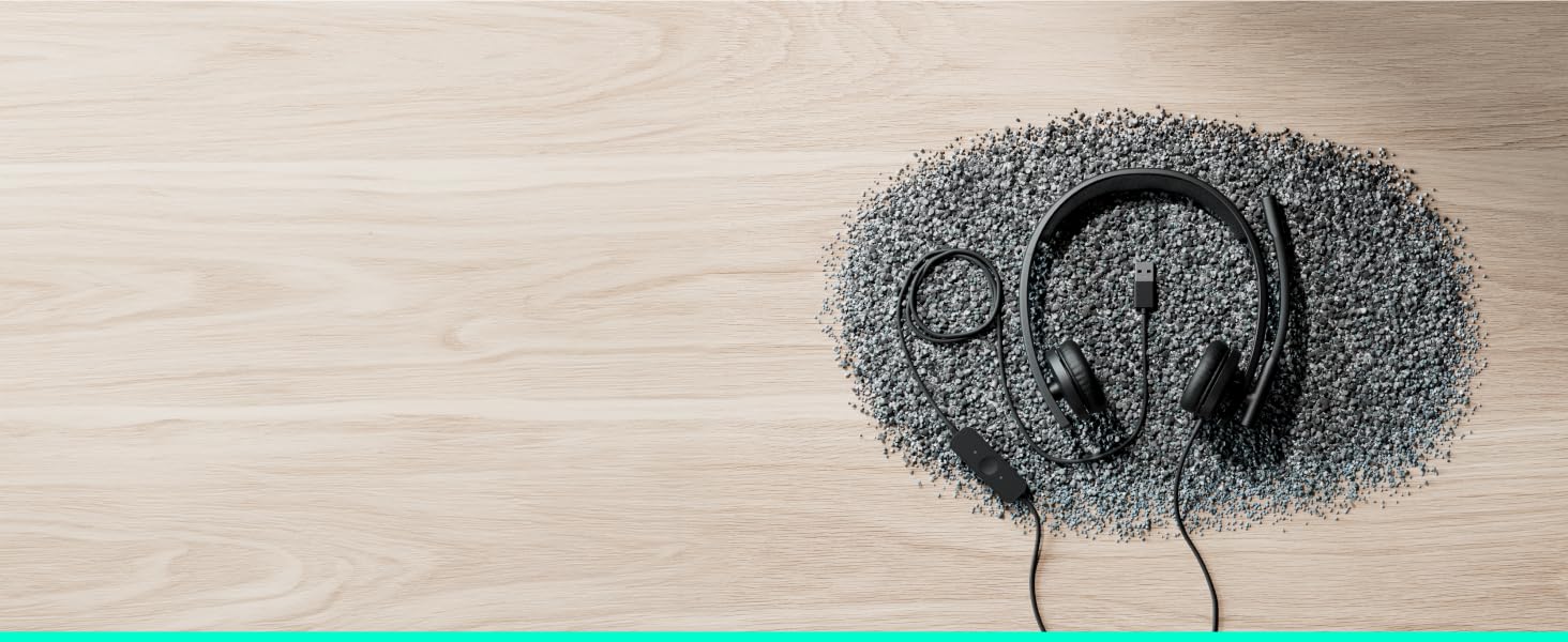 Logitech H570e USB Headset with Noise-Canceling Mics and Inline Controls