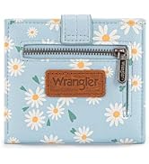 Montana West X Wrangler Small Wallets for Women Girls Flower Bifold Card Wallet With RFID Lining ...
