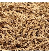 Mefleet Crinkle Cut Paper Shred Filler 1 LB Brown Crinkle Paper Shredded Paper for Gift Box - Gif...