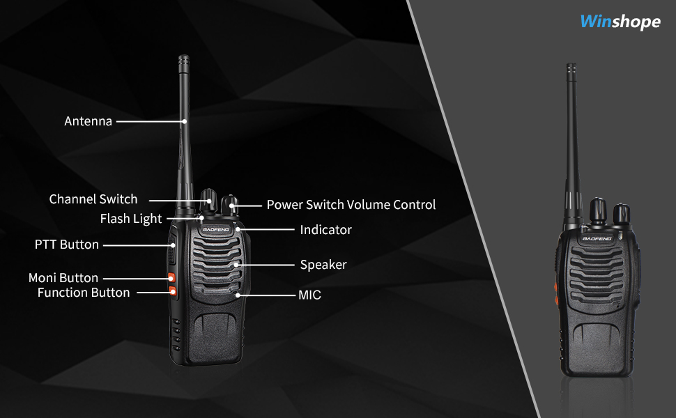 walkie talkies Long Range Handheld Reachargeble 2 way radios for Security hotels, churches, school
