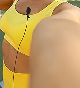 2-Pack Lavalier Microphone Compatible with DJI MIC 2, RODE Wireless Go II, 3.5mm TRS Clip-on Lape...