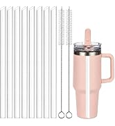 Dakoufish Replacement Straws For Stanley Quencher ProTour Flip Straw 40 oz Tumbler | 8 Pack Reusa...